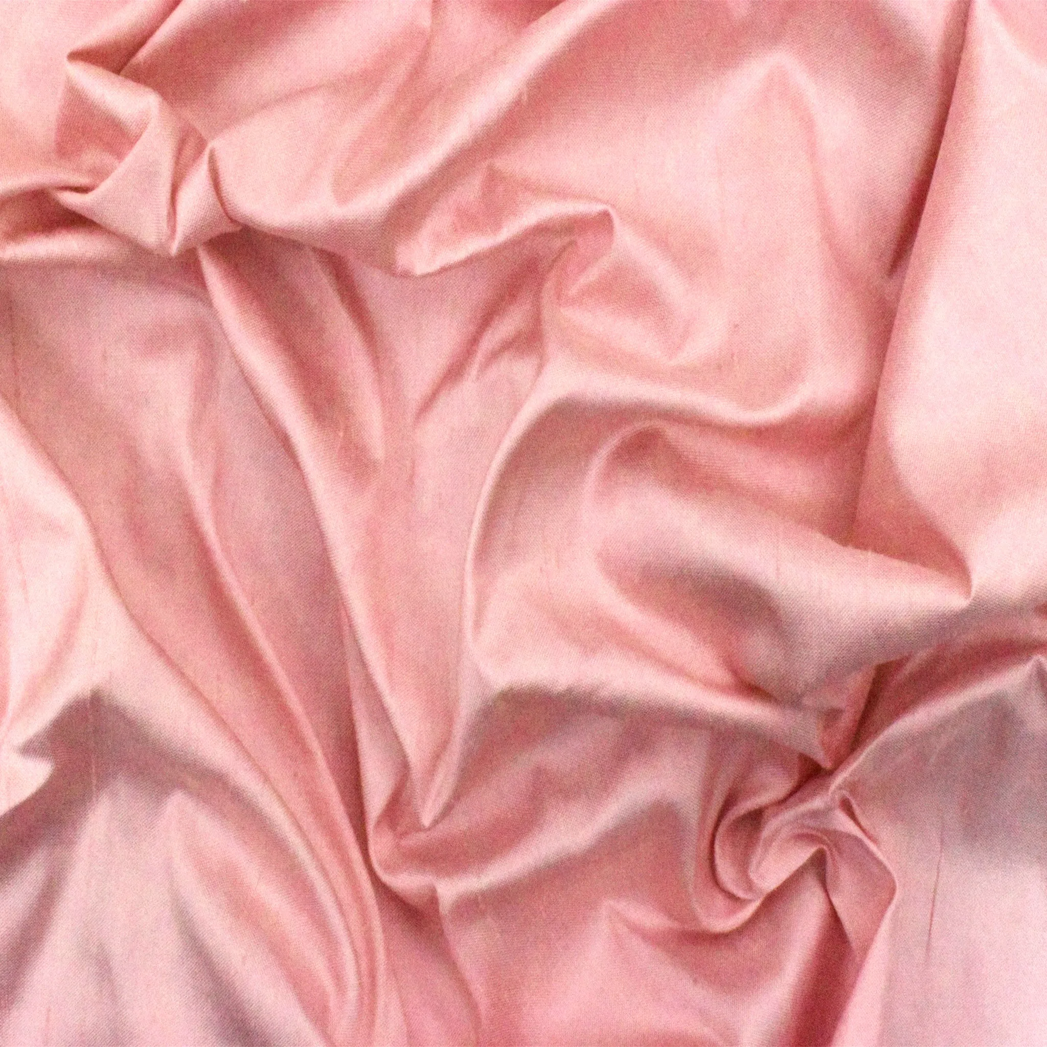 Sunrise Pink Solid Silk Dupioni Shantung Woven Fabric