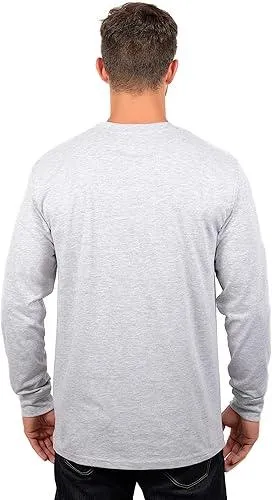 Ultra Game NBA Official Men’s Super Soft Supreme Long Sleeve T-Shirt - Unisex, Charlotte Hornets, Heather Gray|Charlotte Hornets