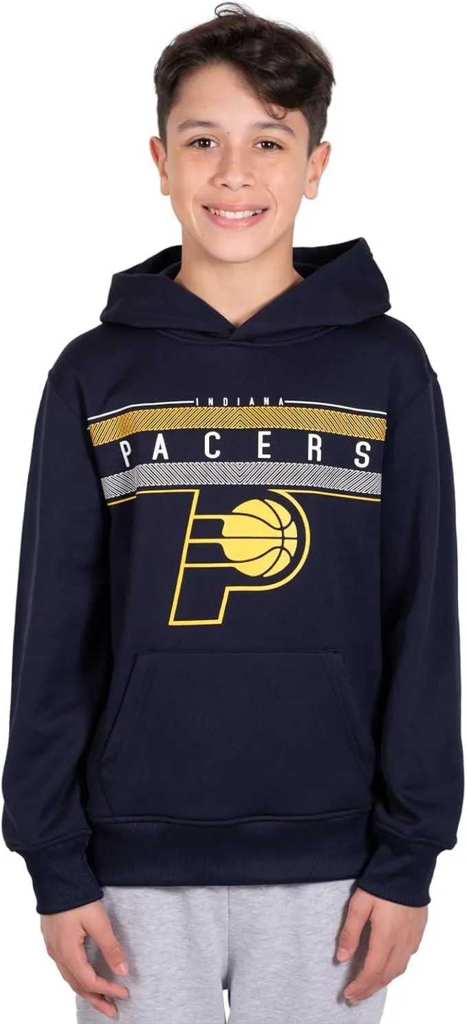 Ultra Game NBA Official Youth  Super Soft Showtime Pullover Hoodie Sweatshirt, Indiana Pacers, Team Color|Indiana Pacers