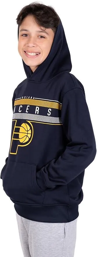 Ultra Game NBA Official Youth  Super Soft Showtime Pullover Hoodie Sweatshirt, Indiana Pacers, Team Color|Indiana Pacers