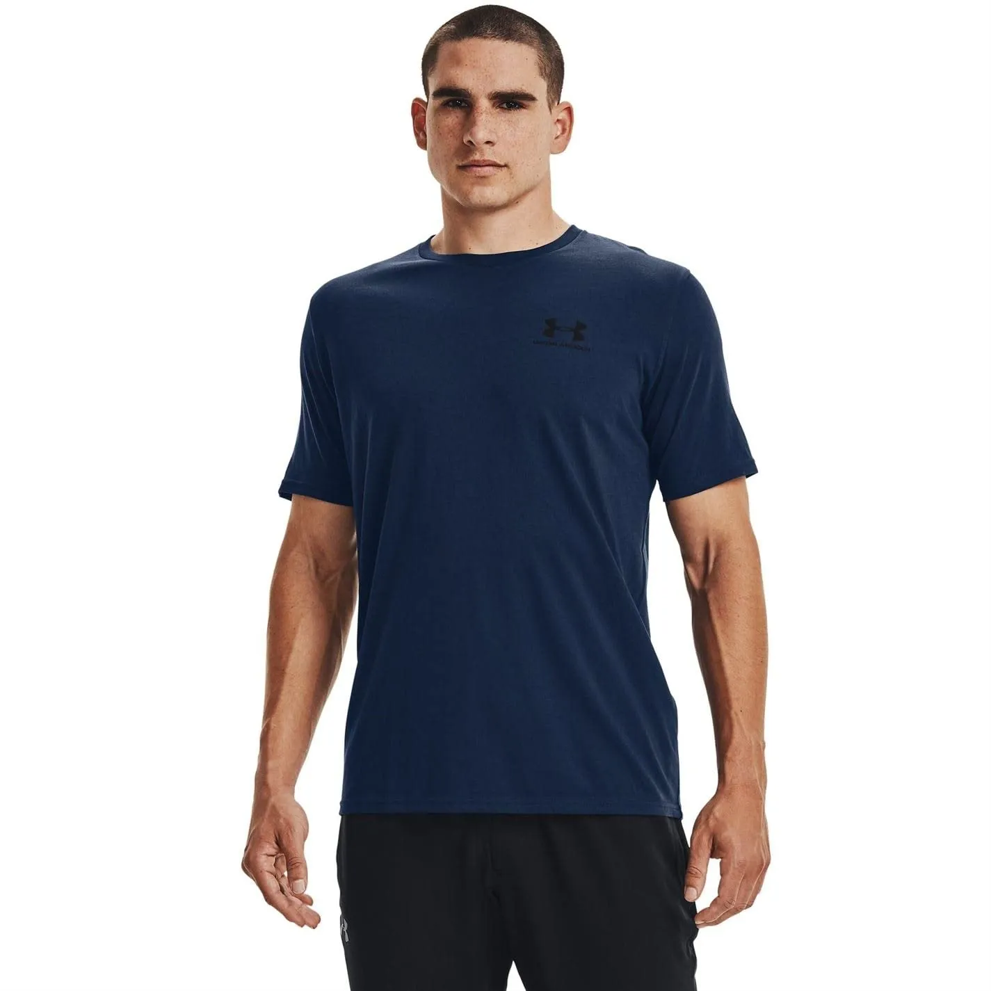 Under Armour Men's UA Sportstyle Left Chest Short Sleeve Shirt SM Navy