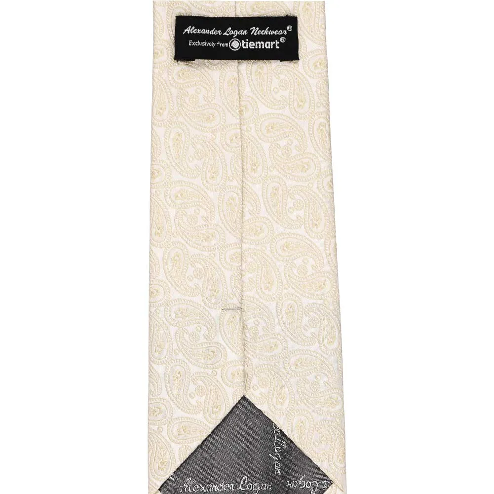 Wheat Brown Darlene Paisley Necktie