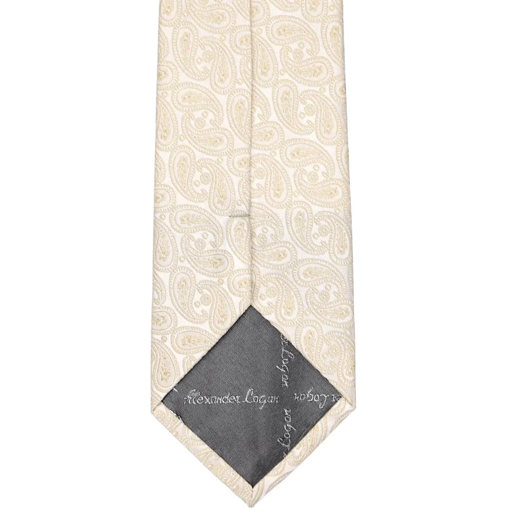 Wheat Brown Darlene Paisley Necktie