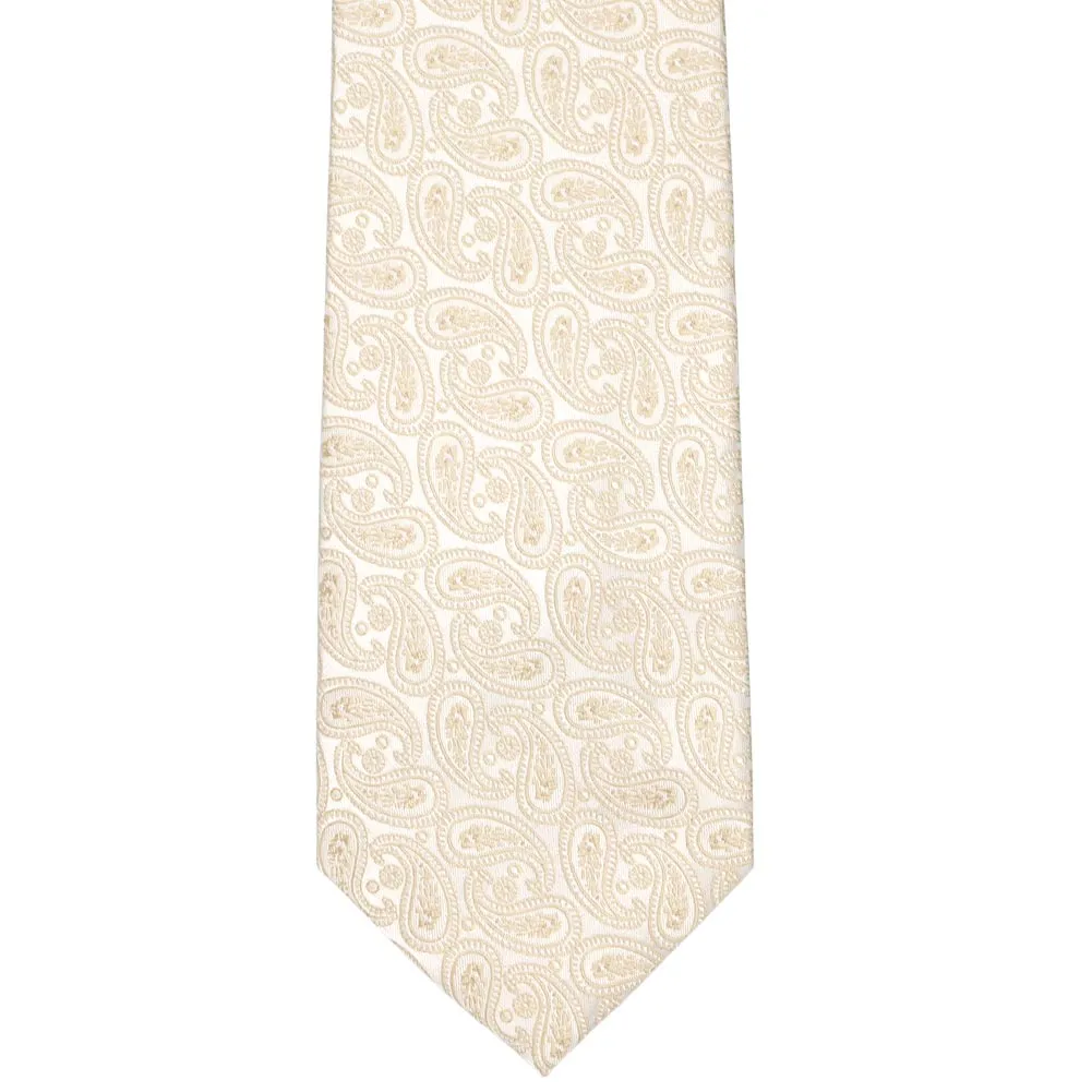 Wheat Brown Darlene Paisley Necktie